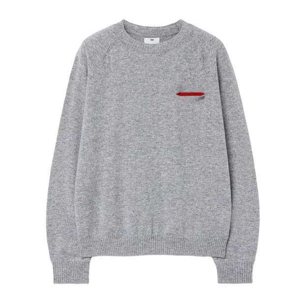 A.ta HEARTCUT KNIT(GREY)