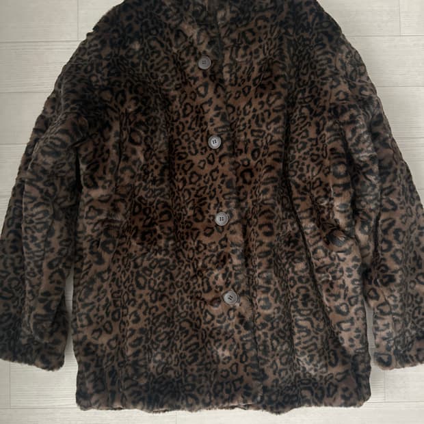 레오파드 퍼자켓