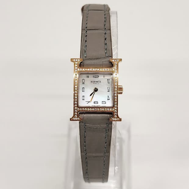 에르메스 HH1.173 H아워 TPM 다이아베젤 로즈골드