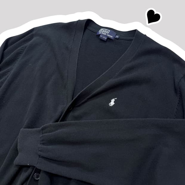 폴로 랄프로렌 블랙 가디건