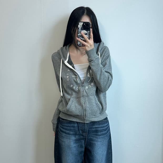 아베크롬비 y2k 와투케 그레이 후드집업