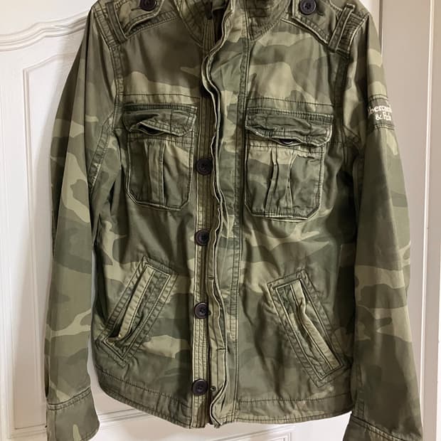 아베크롬비 카모 밀리터리 자켓 S