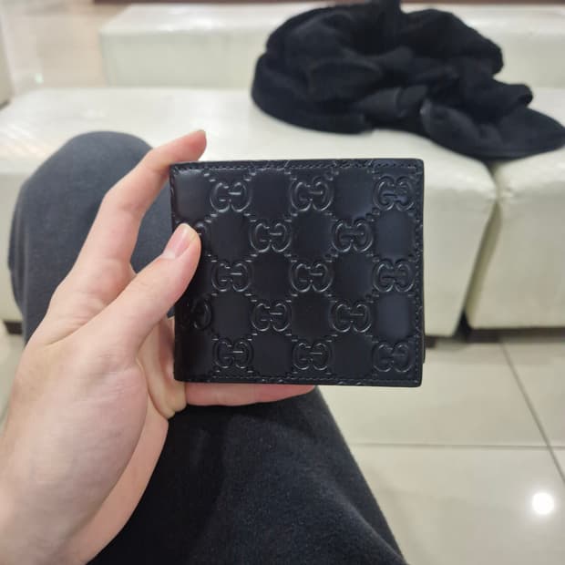 구찌 로고 반지갑