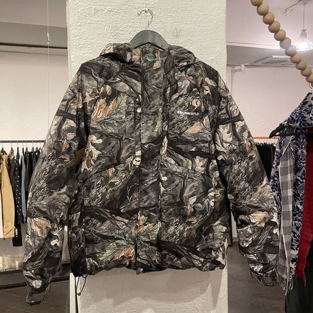 베이프 트리 카모 후드 스노우보드 패딩 자켓