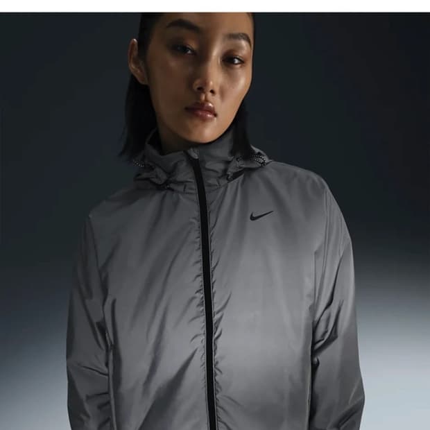 나이키 여성 써마핏 반사 러닝 패딩 재킷 M