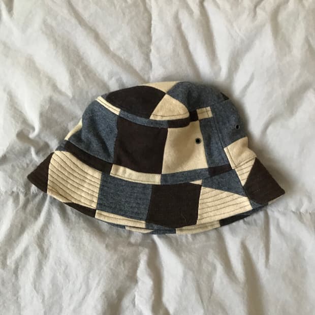 빈티지 패치워크 버킷햇