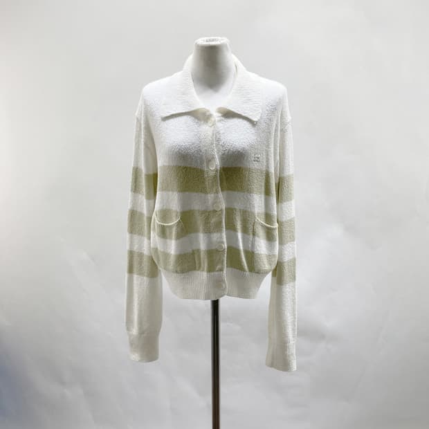 엔오르 2022 여성 카라 코튼 가디건 FREE