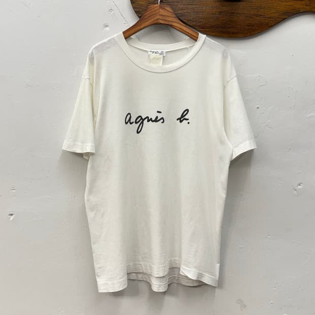 agnès b. HOMME 싱글 스티치 반팔 티셔츠 [L]
