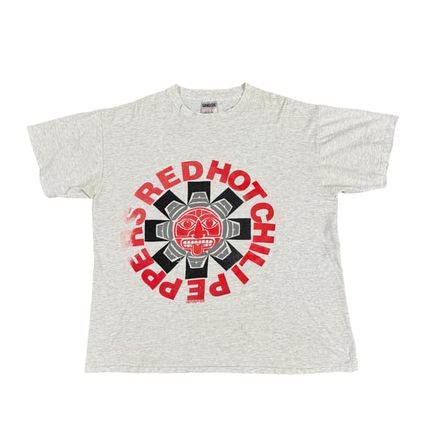 빈티지 90s 레드핫칠리페퍼스 아즈텍 랄라팔루자 티셔츠 RHCP