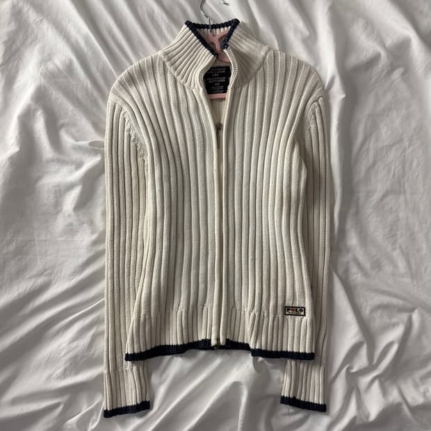 폴로 진스 니트집업