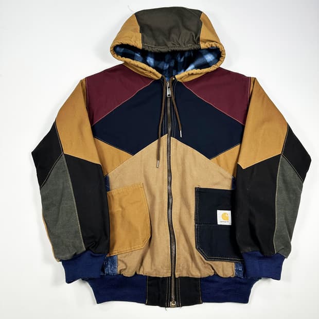 칼하트 패치워크 리메이크 액티브 워크자켓 L