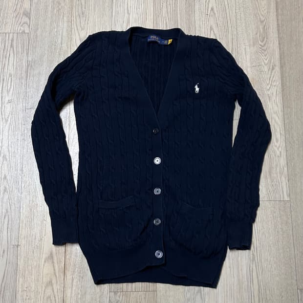 폴로 랄프로렌 정품 여자 케이블 가디건 m-l