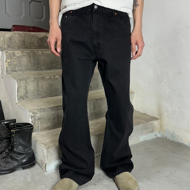 00's 빈티지 리바이스 517 블랙 부츠컷 리바이스 플레어진