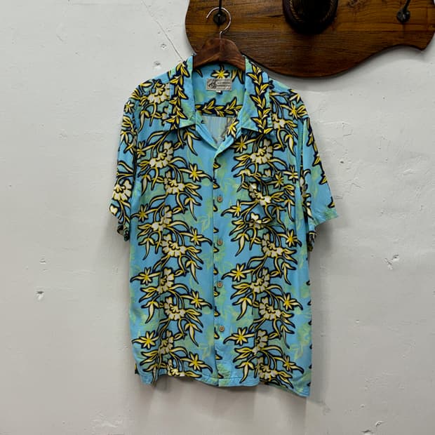 Floral Rayon Hawaiian Shirt