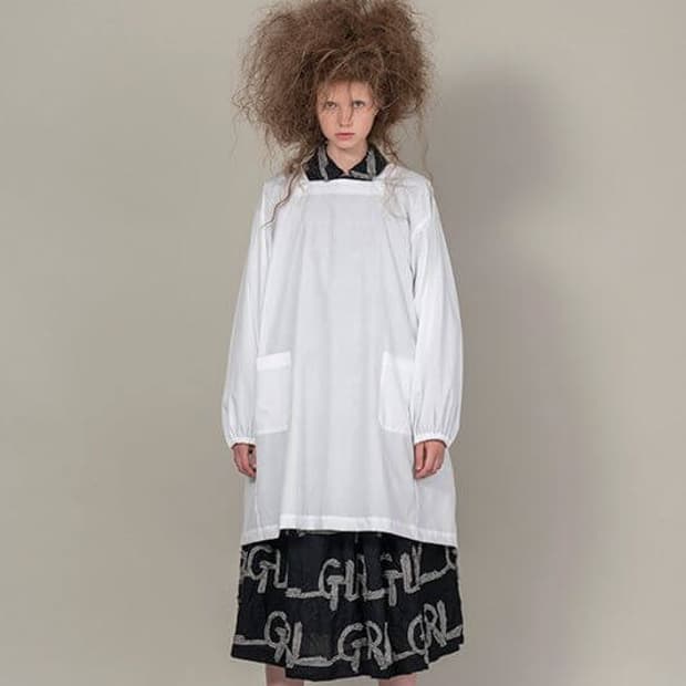GIRL Logo Pattern Stitch Skirt