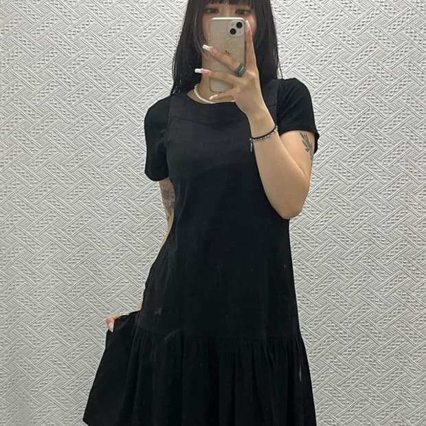 버버리 빈티지 고스 모리 스트라이프 프릴 나시 원피스 85 C13604
