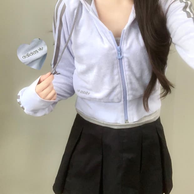 아디다스 벨벳 후드집업