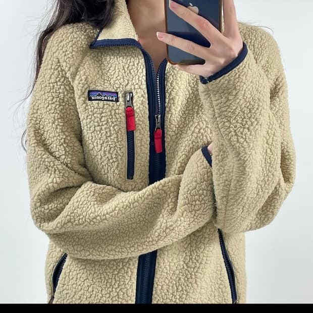 파타고니아 레트로 파일 플리스 자켓 베이지