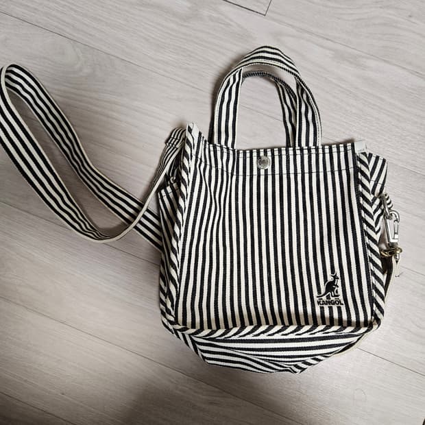 캉골 스트라이프 미니 토트백 숄더백
