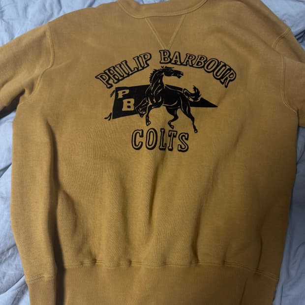 [L]쿠쉬맨 맨투맨 스웻셔츠 머스타드