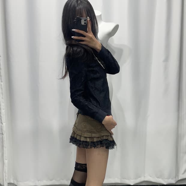 🎸블랙 레이스 디테일 자켓🎸