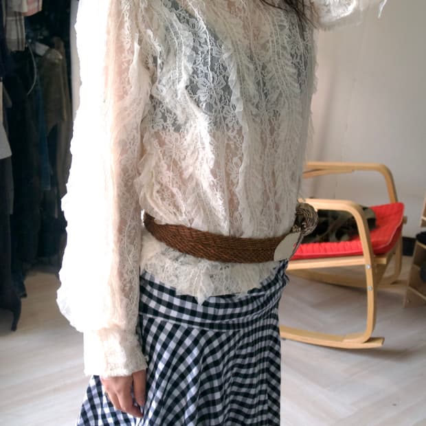 lace jacquard shirts