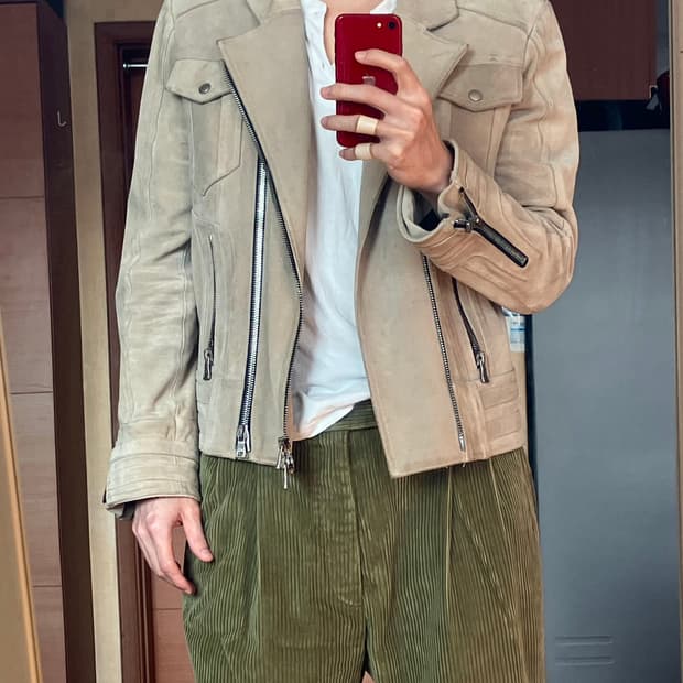 발망 스웨이드 자켓