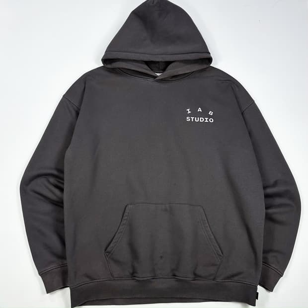 (오염존재) 아이앱스튜디오 백로고 베이직 후드티 2XL
