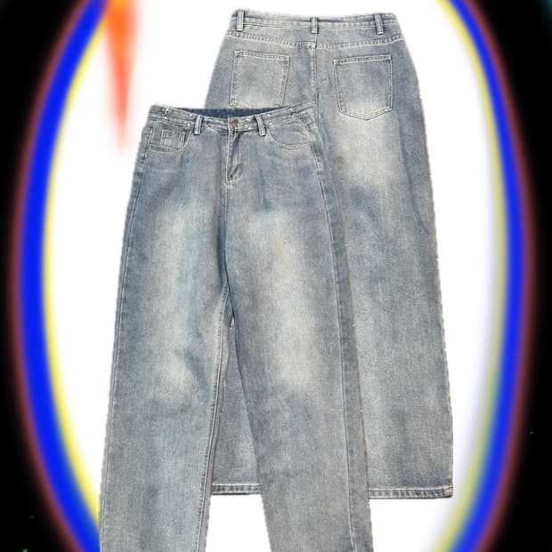 Vintage Wide Denim pants