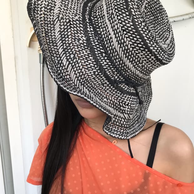 rattan hat
