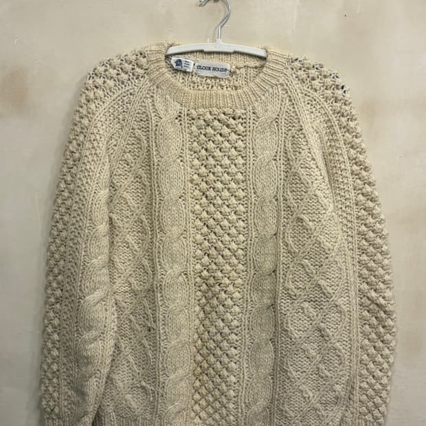 일본 빈티지 울 100% 니트 