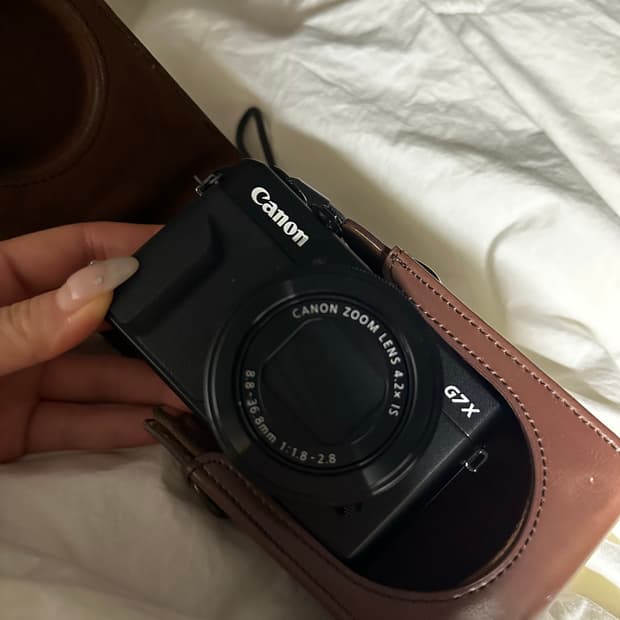 캐논 G7X Mark2 + 가죽케이스 