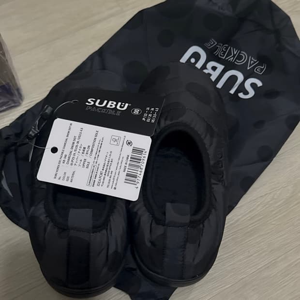 [스부] 패커블 샌들 차콜 스노우 도트 00