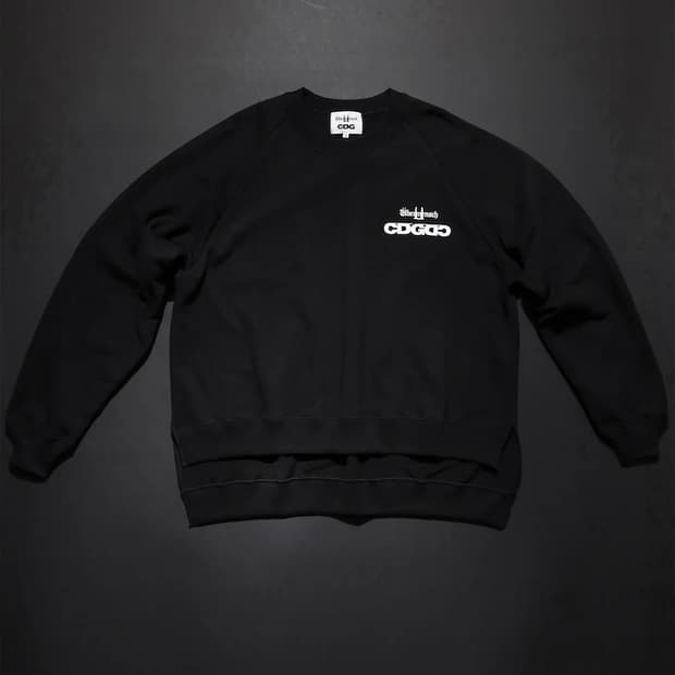 지디X꼼데가르송 OVERSIZED CREWNECK SWEATSHIRT S