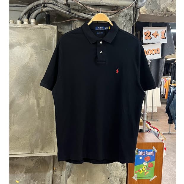 폴로 랄프로렌 반팔 카라티 블랙 XL #csz4057