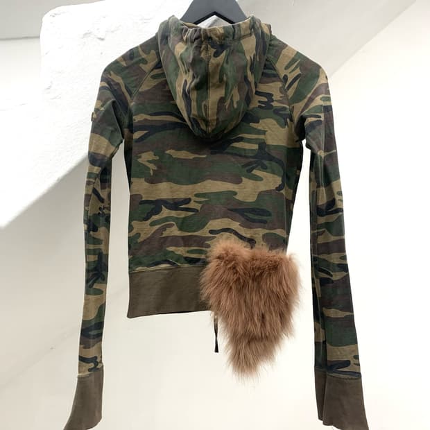 G.O.A 00s fur slim fit camo hoodie 