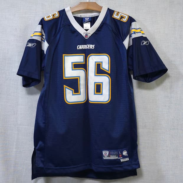 리복 정품 NFL 샌디에이고 풋볼 져지 유니폼 힙합 반팔 티셔츠 90 9