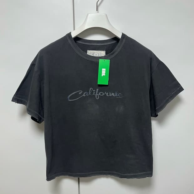 [M]이알엘 ERL 캘리포니아 워싱 티셔츠/차콜