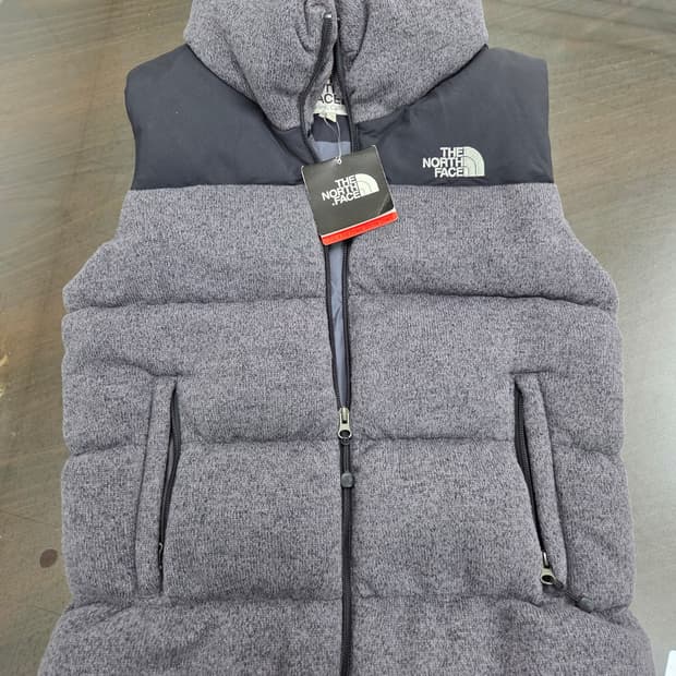 노스페이스 700 패딩 눕시 조끼 그레이 85