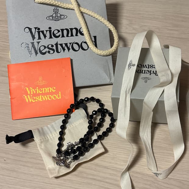 비비안웨스트우드 메살린 초커 실버 블랙