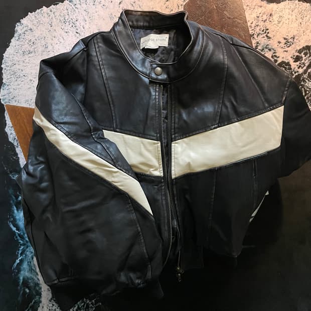 Lafudgestore leather rider jacket