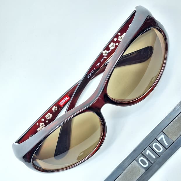 00s 일본 빈티지/대만제 꽃무늬템플 선글라스 EDWIN ED-081-3