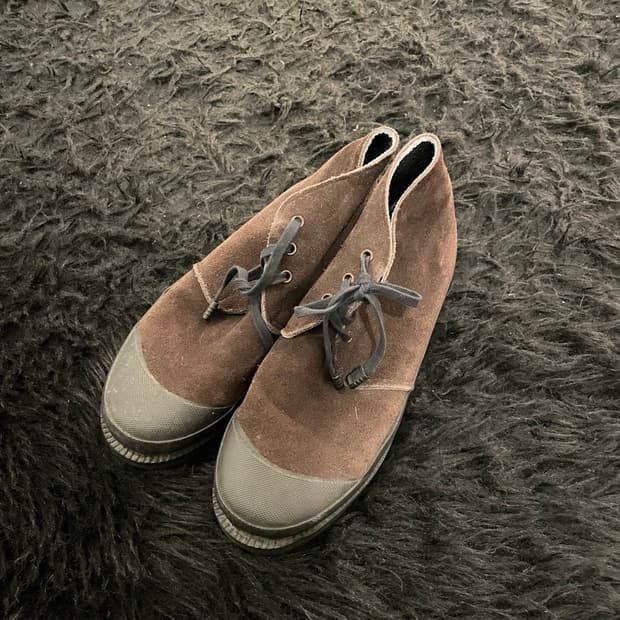 요지야마모토 스웨이드 앵클 부츠