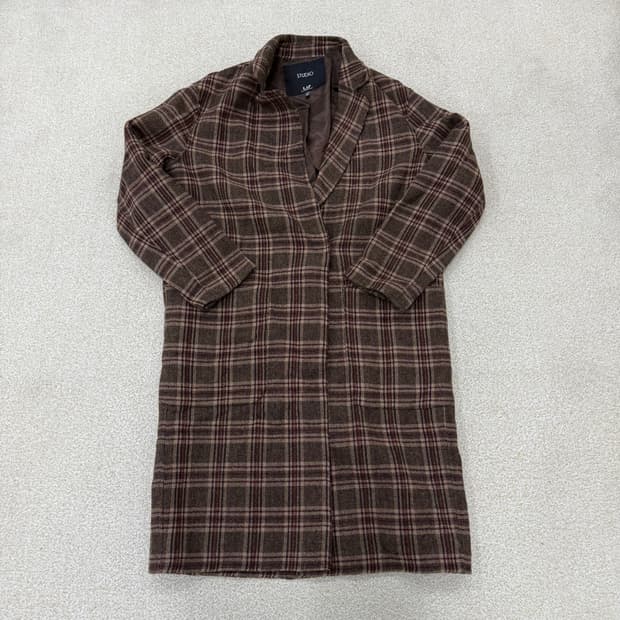 [M] STUDIO LAP 레드체크 싱글롱코트 1230T2