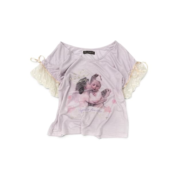 Baby Lace Light Plum Loose Top