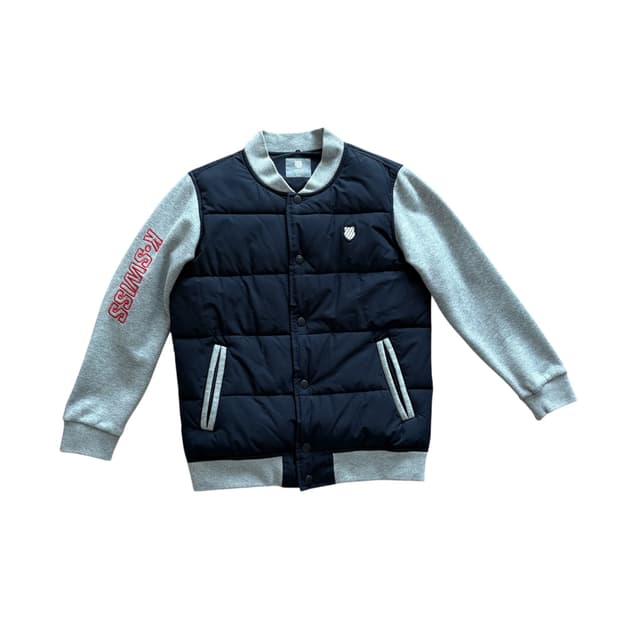 K-SWISS 맨투맨 레이어드 경량패딩 자켓 