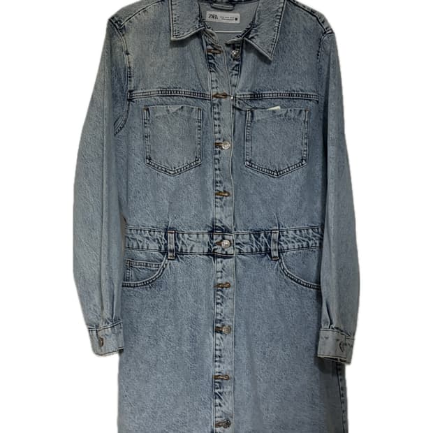 (새상품 ) zara 자라 데님원피스 42 XL 
