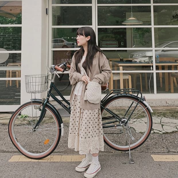 빈블 가디건 코디세트