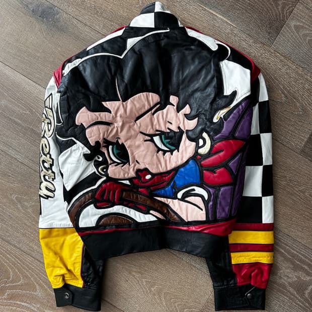 90s 베티붑 가죽자켓