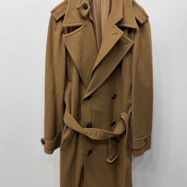 정품) 우영미 여성 카멜색 벨트 트렌치 코트 46(66)